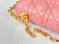 Dior Caro 小號20cm-粉色小牛皮