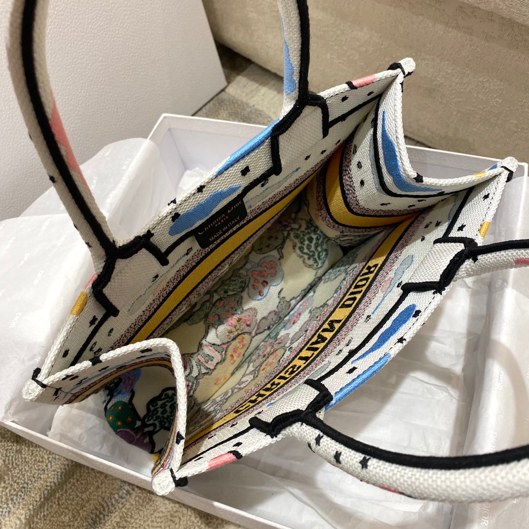 迪D家 Book Tote-小號26.5cm-白天空