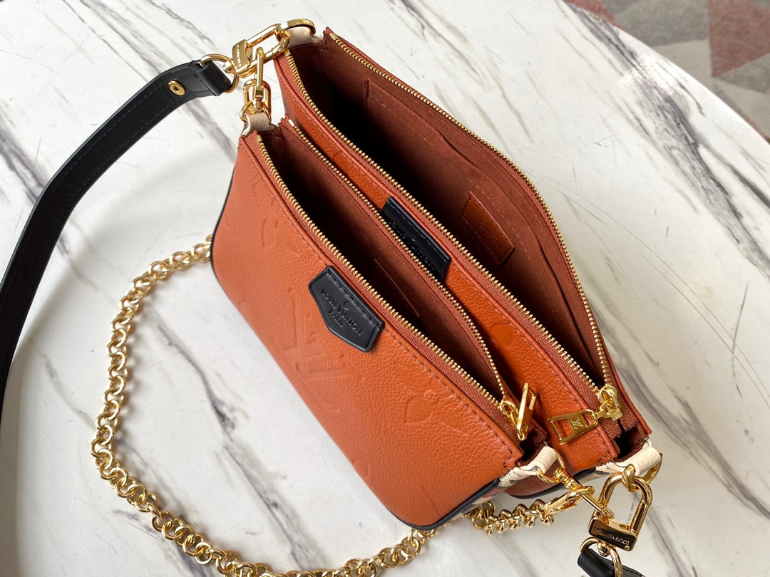 M80399 路L家-豹紋系列 Multi Pochette Accessories 手袋 三合一包