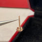 Cartier 20分單鑽耳環
