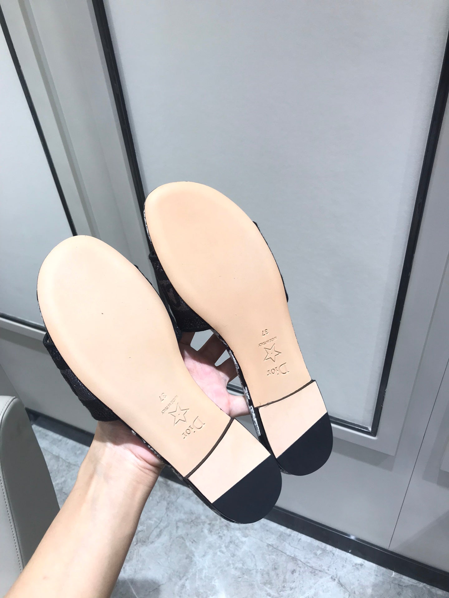 迪D家-2022早春新品 豹紋拖鞋