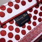 Dior Book Tote-小號36.5cm-紅色波點