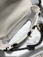 Chanel 19Bag 牛皮款-黑白格紋