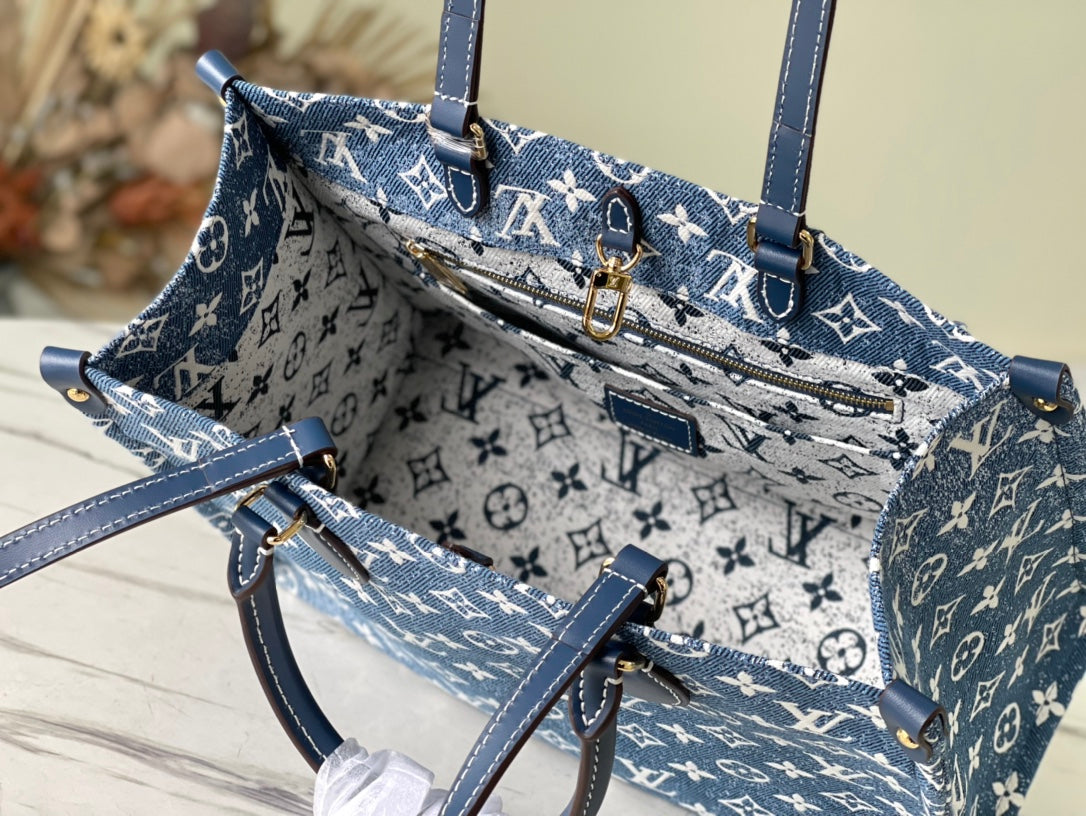 M59608 路L家- Onthego 手袋 牛仔藍