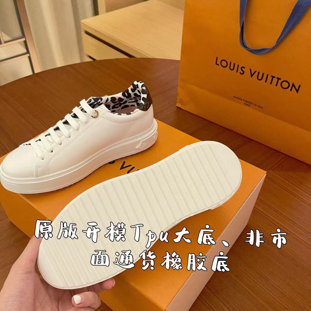 LV鞋-LV 2022早春新款 厚底小白鞋