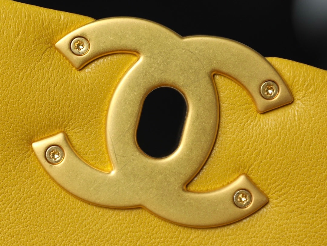 Chanel 19Bag-小號黃色