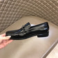 Sal-休閒皮鞋 亮面黑色