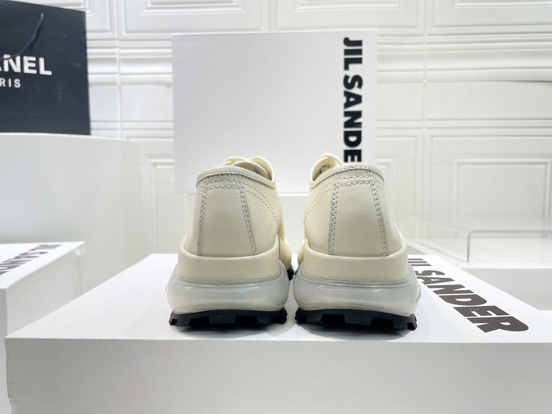 Jil sander-2022秋冬 爆休閒系列 厚底透明跟低幫休閒鞋 情侶款