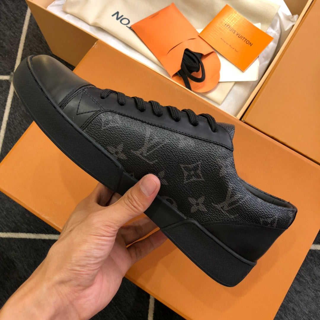 Lou-板鞋 休閒鞋 老花紋黑色