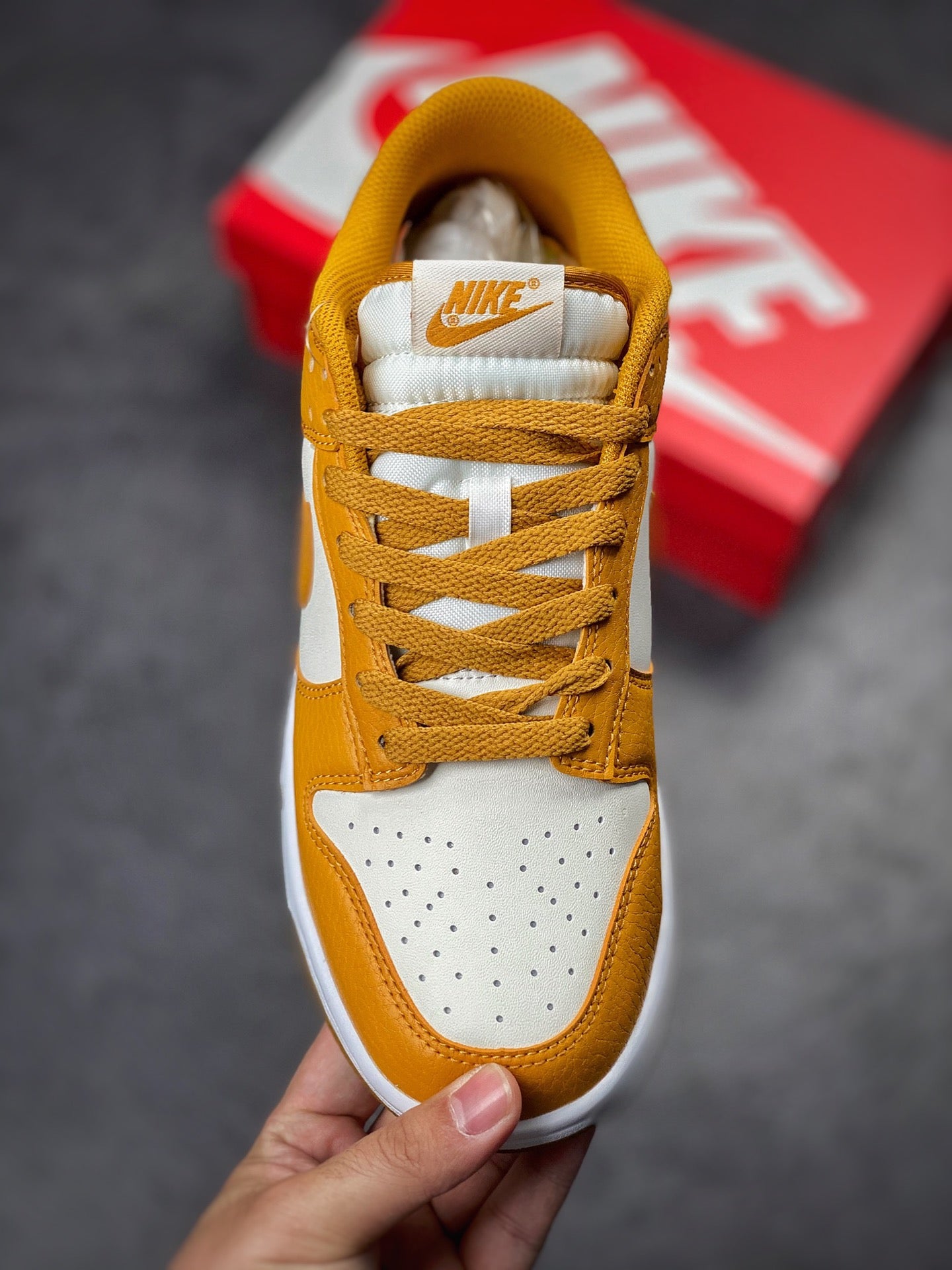 N1KE-SB Dunk Low 男女同款 小麥白棕色