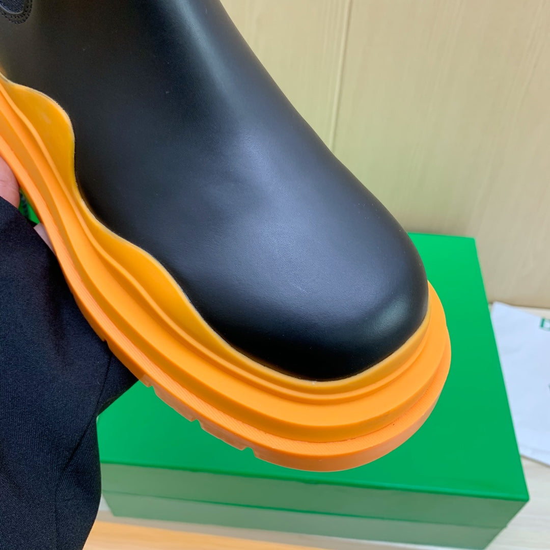 B編織-22秋冬新款短靴 橘色底