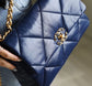 Chanel 19Bag-中號深藍