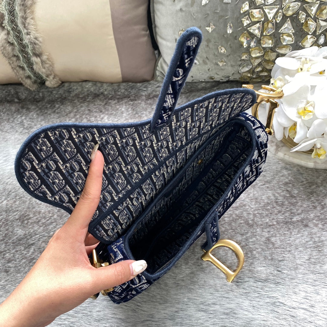 Dior Saddle 馬鞍包-2020天鵝絲絨