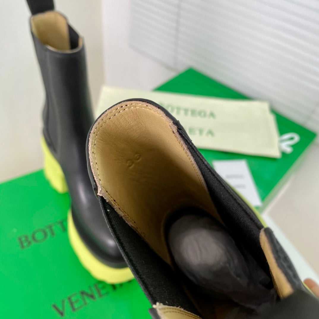 BV鞋-BV 黃綠配色 厚底靴