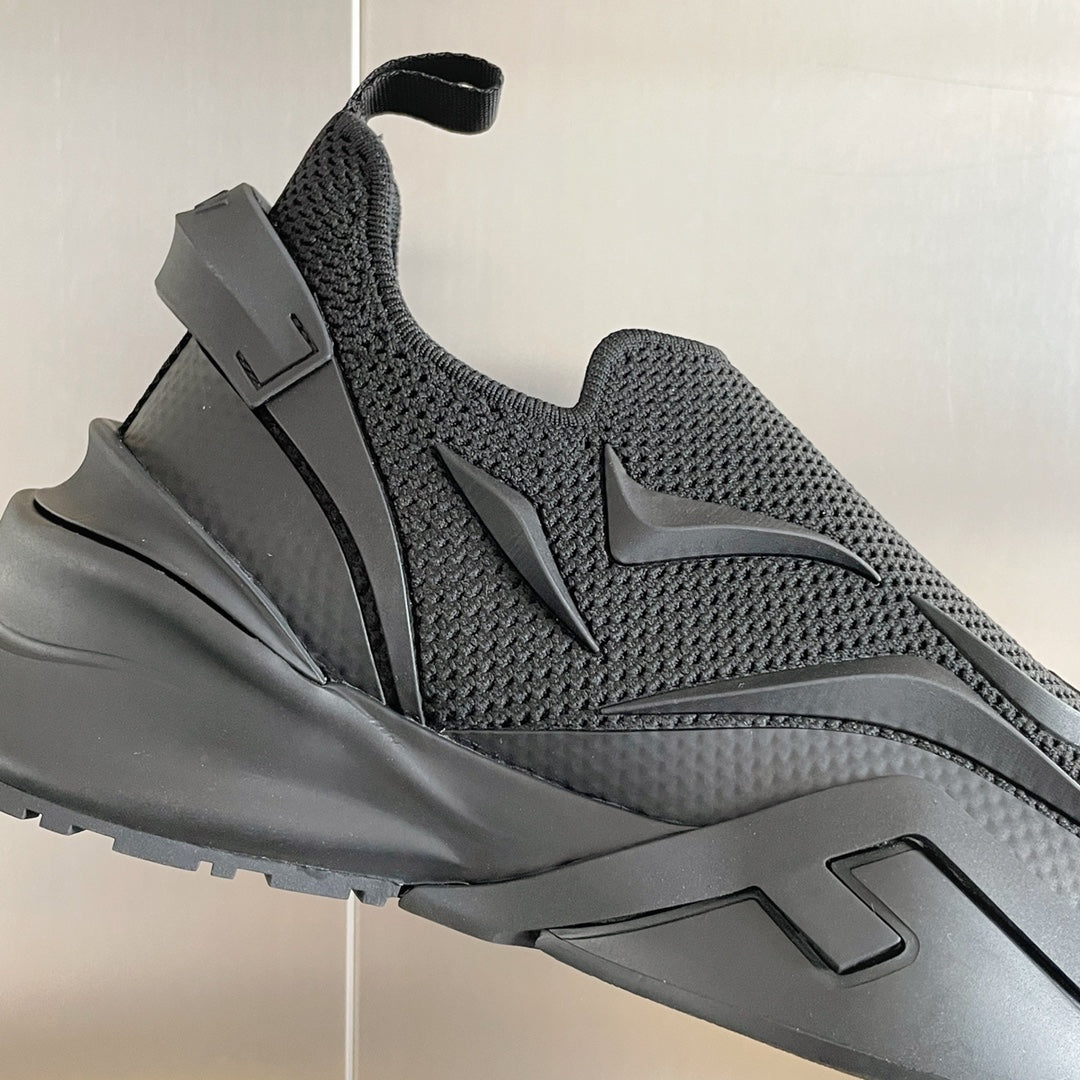 芬F家-2023新款 Flow系列飛織 運動鞋 黑色