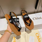 Chloe鞋-Chloe Woody Logo 涼鞋（黑）