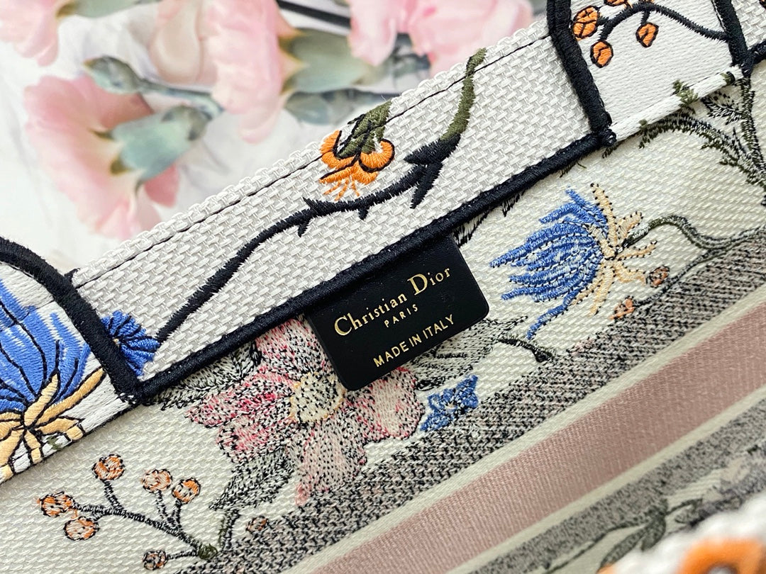 Dior Book Tote-小號36.5cm-月季花