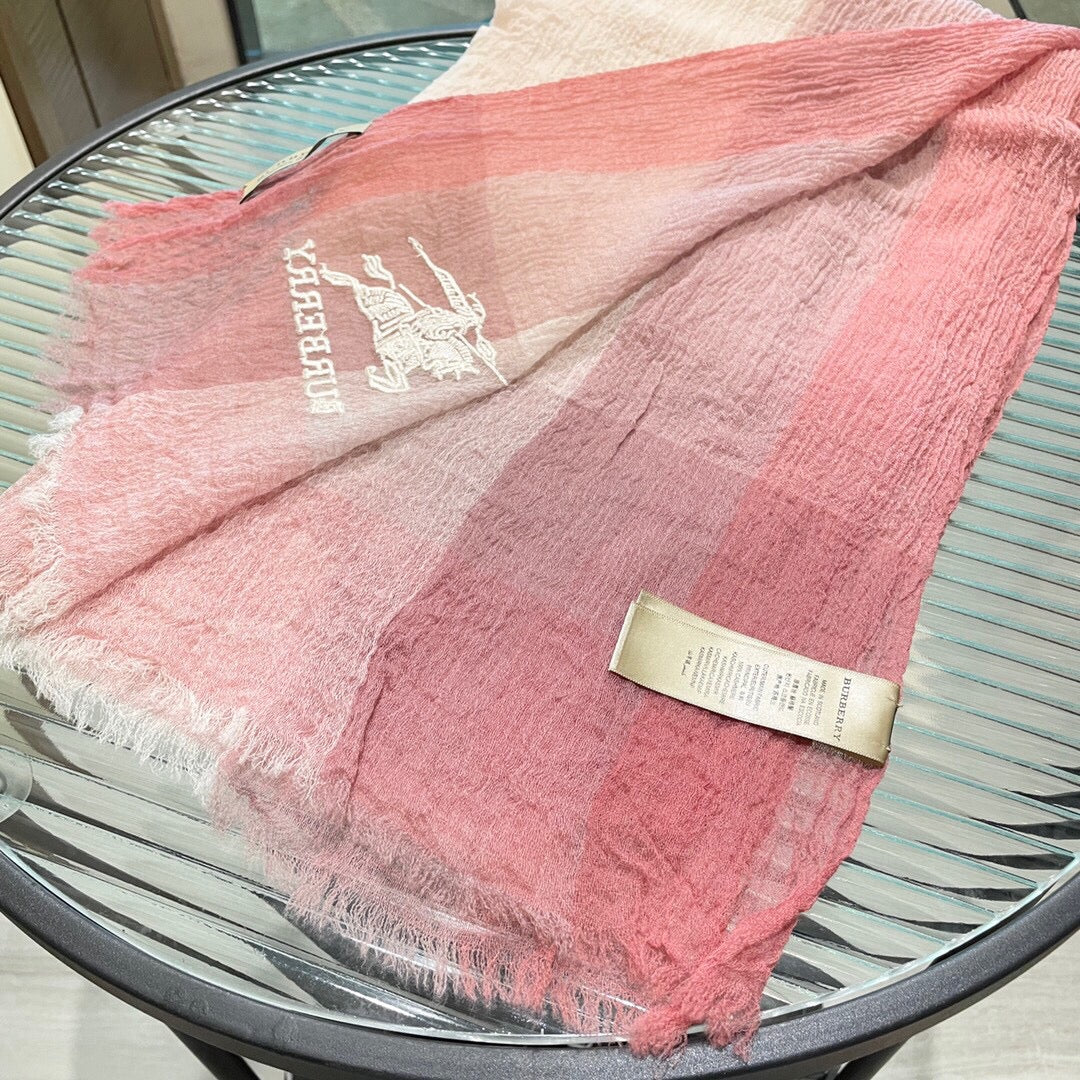 巴B家-羊絨圍巾 90*200cm 粉色