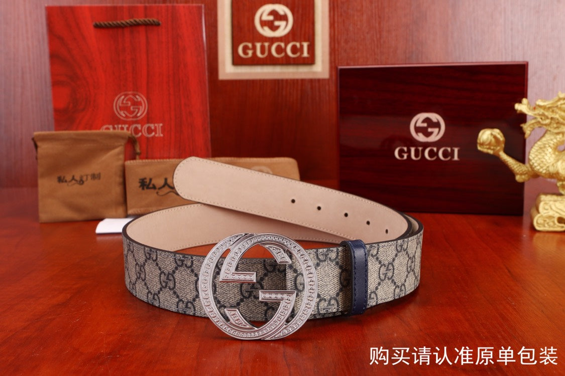 古G家-皮帶-3.8cm-男款