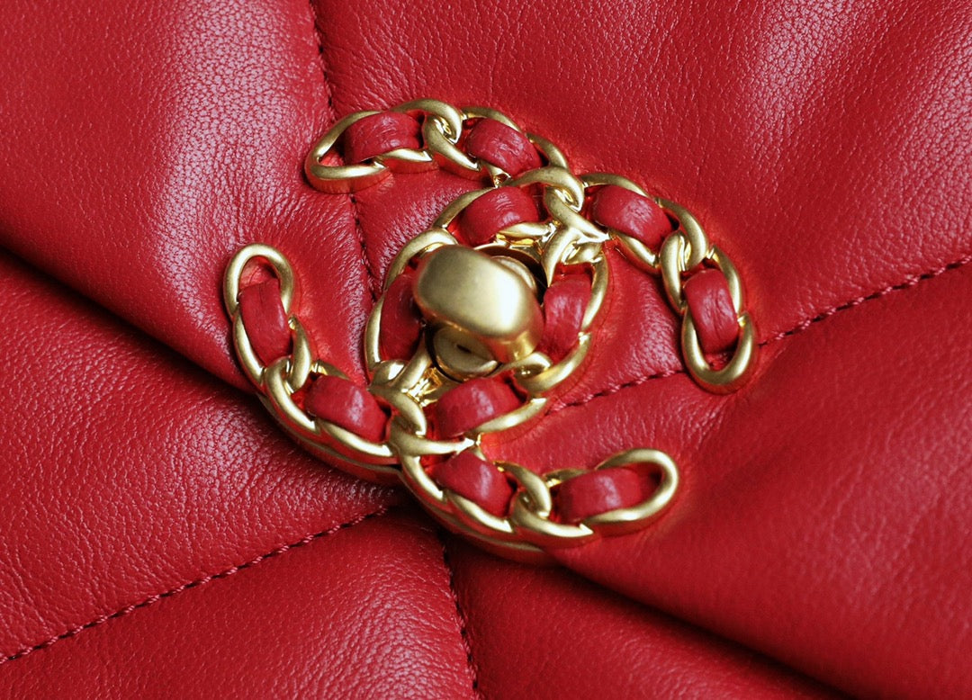 Chanel 19Bag-中號紅色