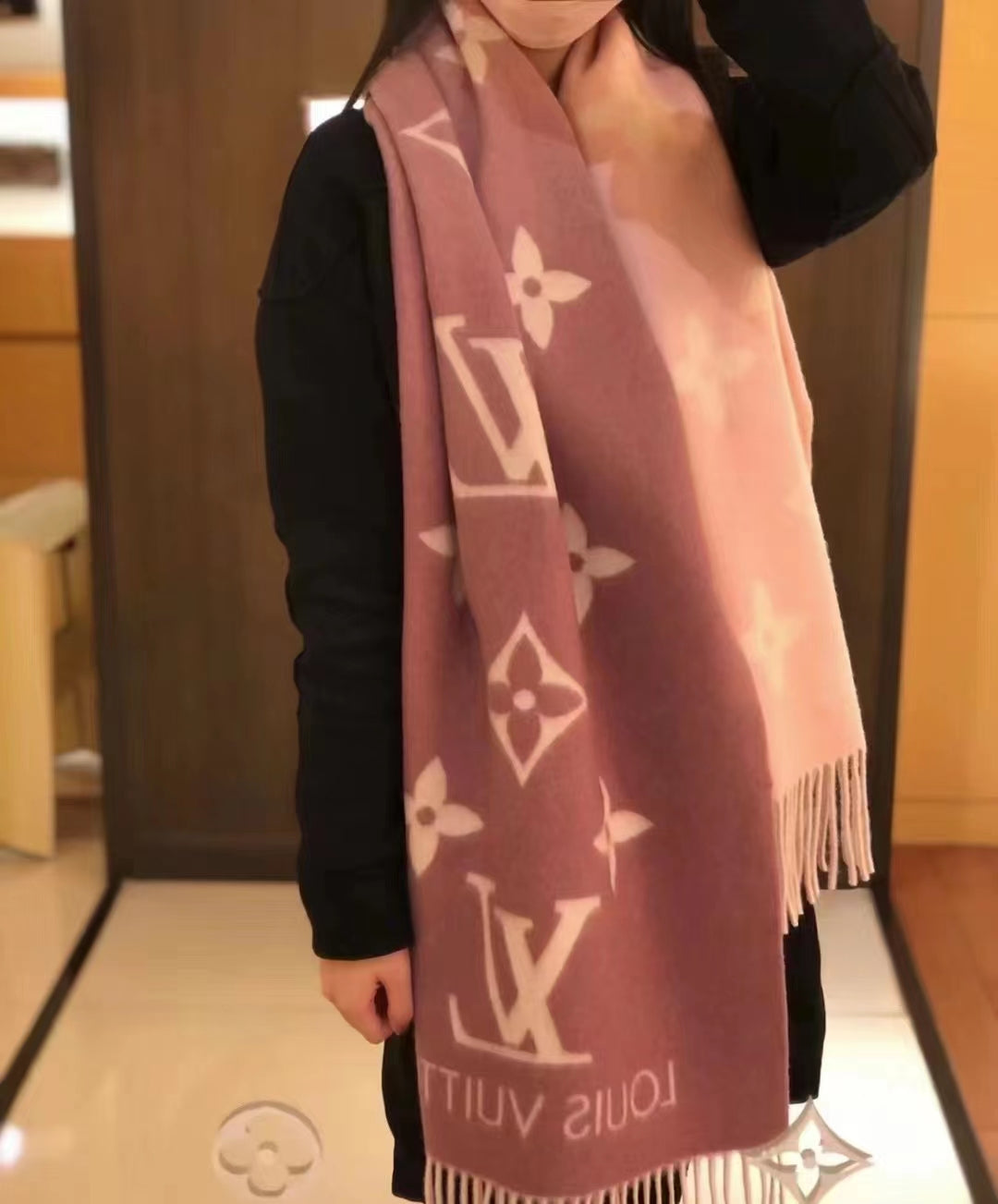 路L家-REYKJAVIK 漸變色圍巾-100%羊絨-45*180cm