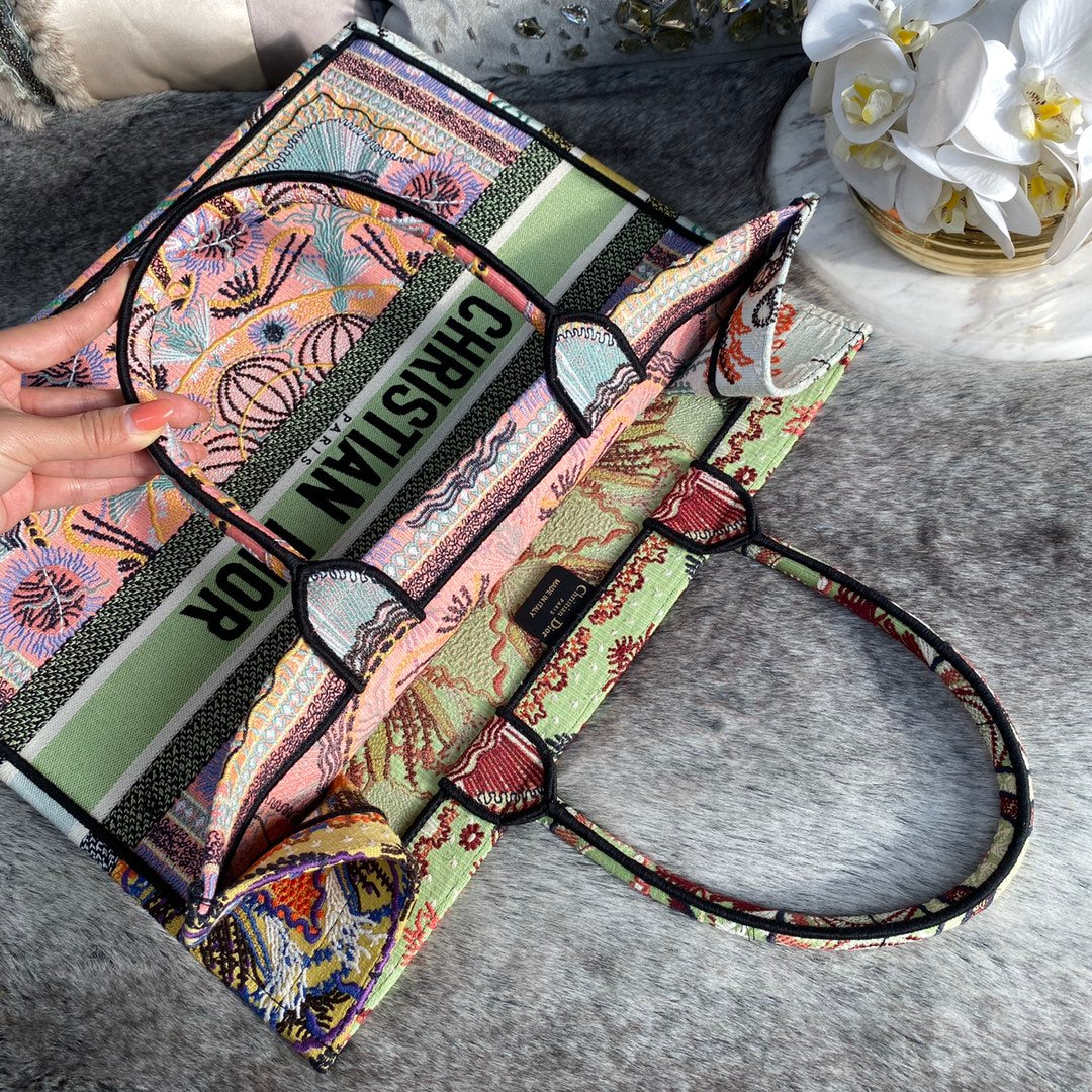 Dior Book Tote-大號41.5cm-多色花朵
