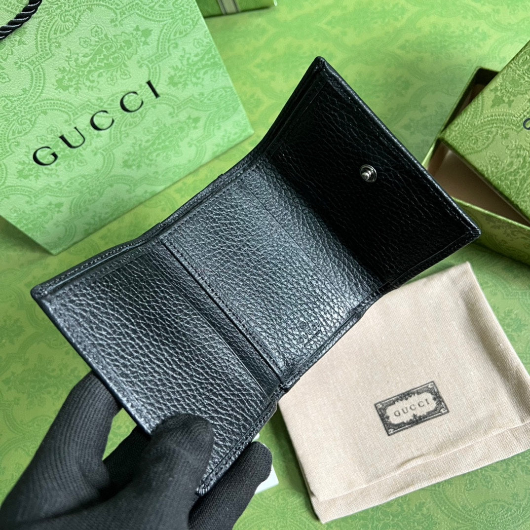 Gucci 拉鍊短夾卡包