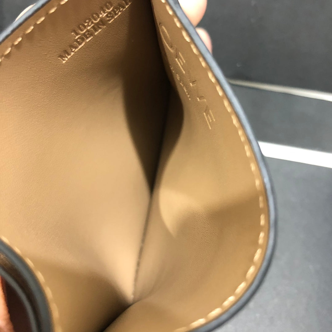 Loewe Plain Card Holder 多色拼接皮革卡包