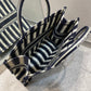 Dior Book Tote-大號41.5cm-深藍條紋