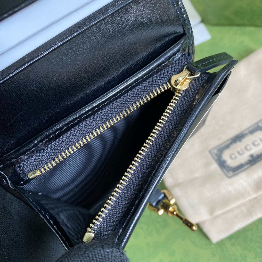 Gucci Jackie1961 系列拉鍊卡包短夾