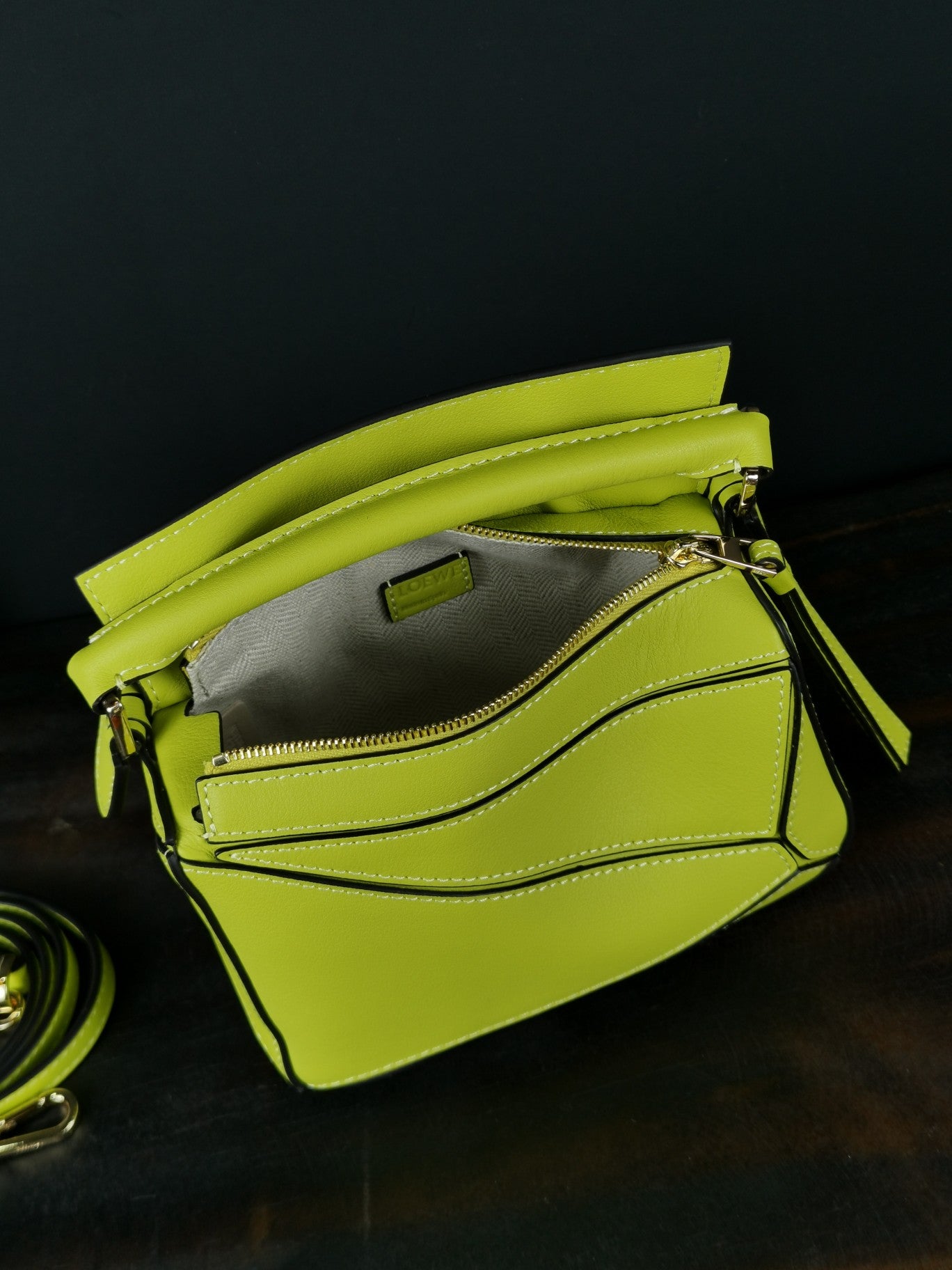 羅L威-Puzzle bag mini 小牛皮