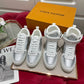 LV鞋-LV TRAINER 高筒 休閒鞋（銀）
