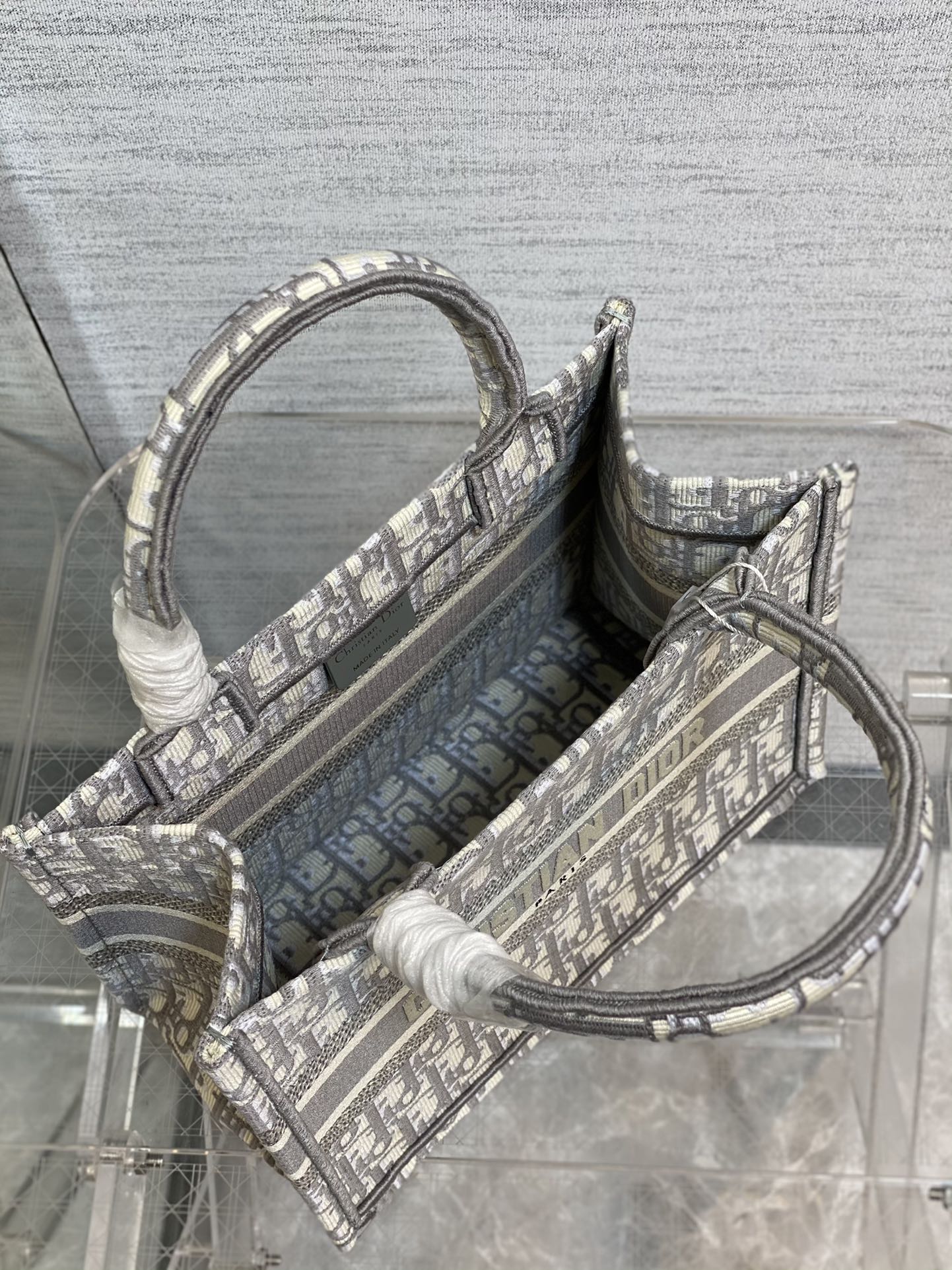 Dior Book Tote-小號36.5cm-灰色老花