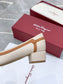 Salvatore Ferragamo鞋-菲拉格慕 VARA蝴蝶結 拼接低粗跟鞋