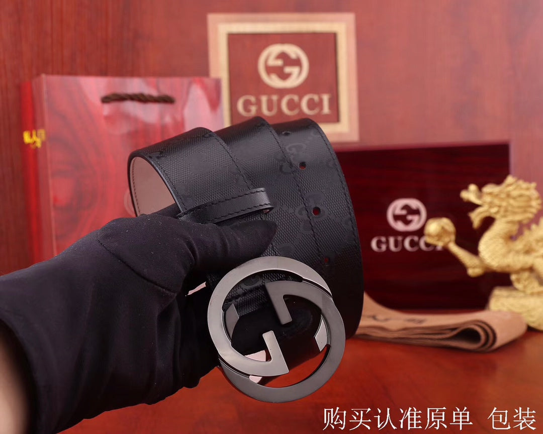 古G家-皮帶-3.8cm-男款