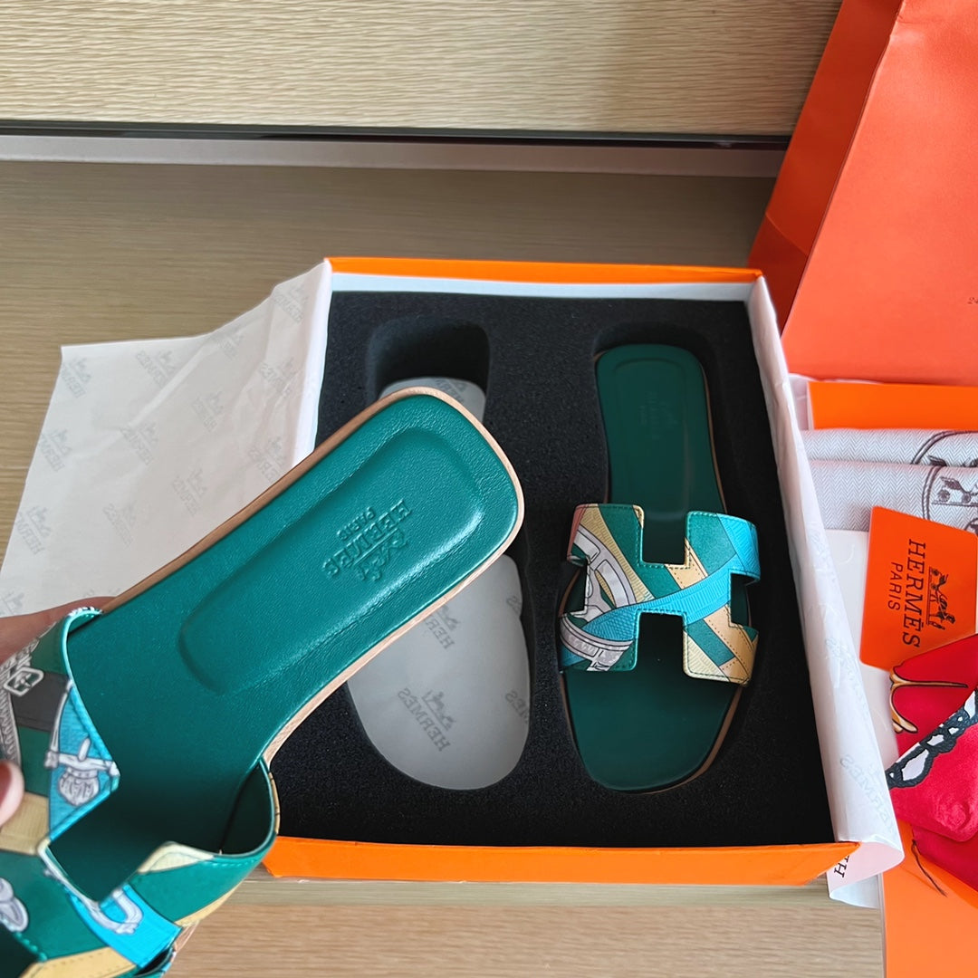 小愛款-經典H拖鞋 包裝升級 深綠色