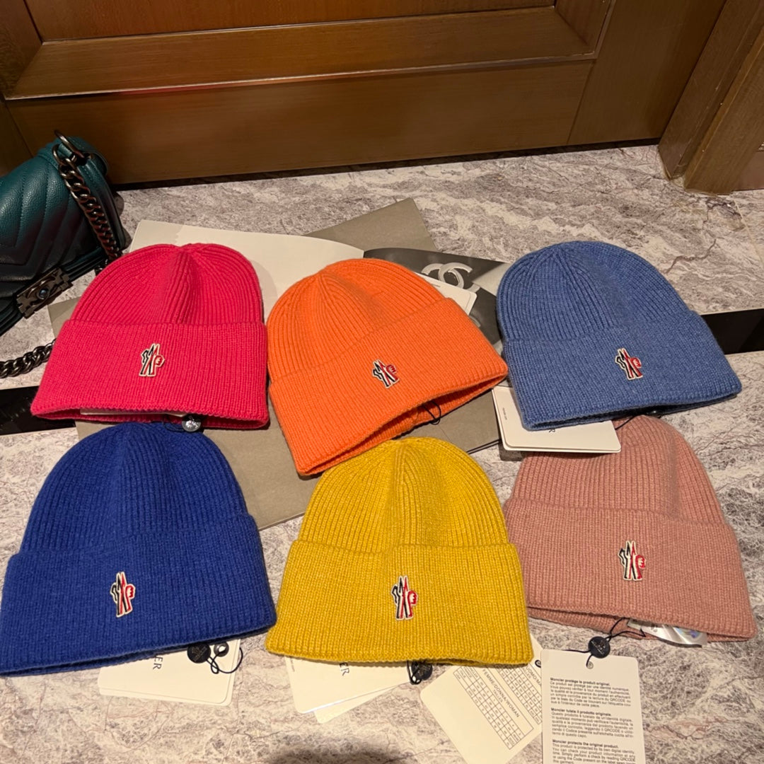 Moncler-多色針織毛帽