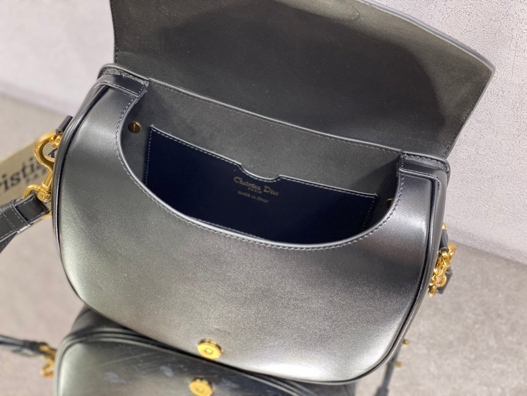 Dior Bobby-大號27cm-黑色牛皮