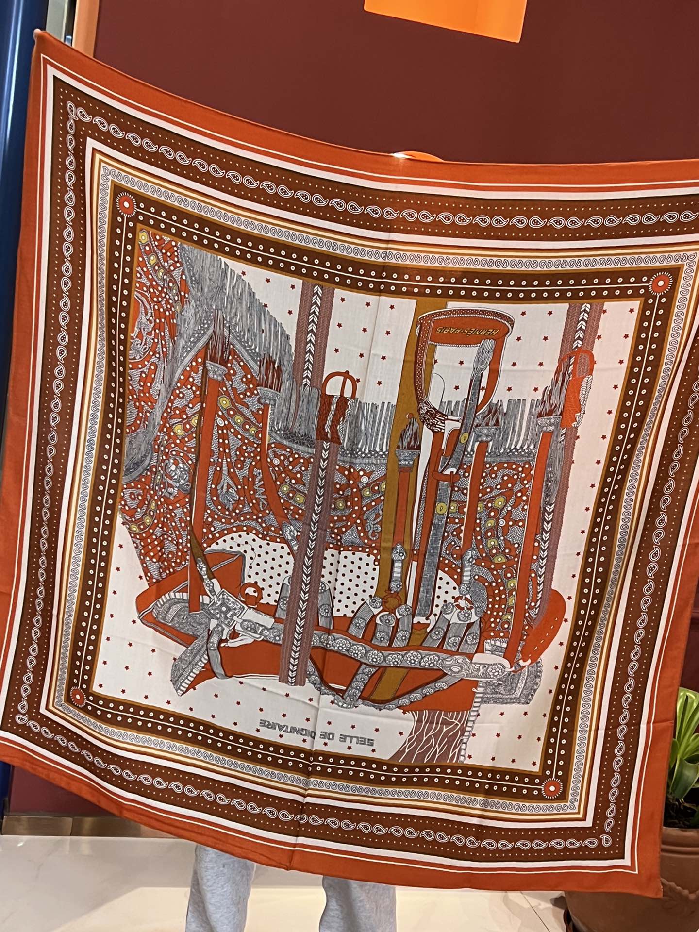 小愛款-雙面同色高貴馬鞍 140*140cm 絲羊絨 橘色