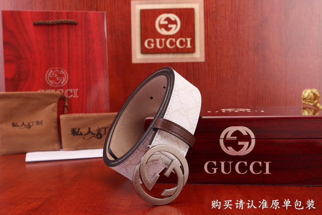 古G家-皮帶-3.4cm-男款