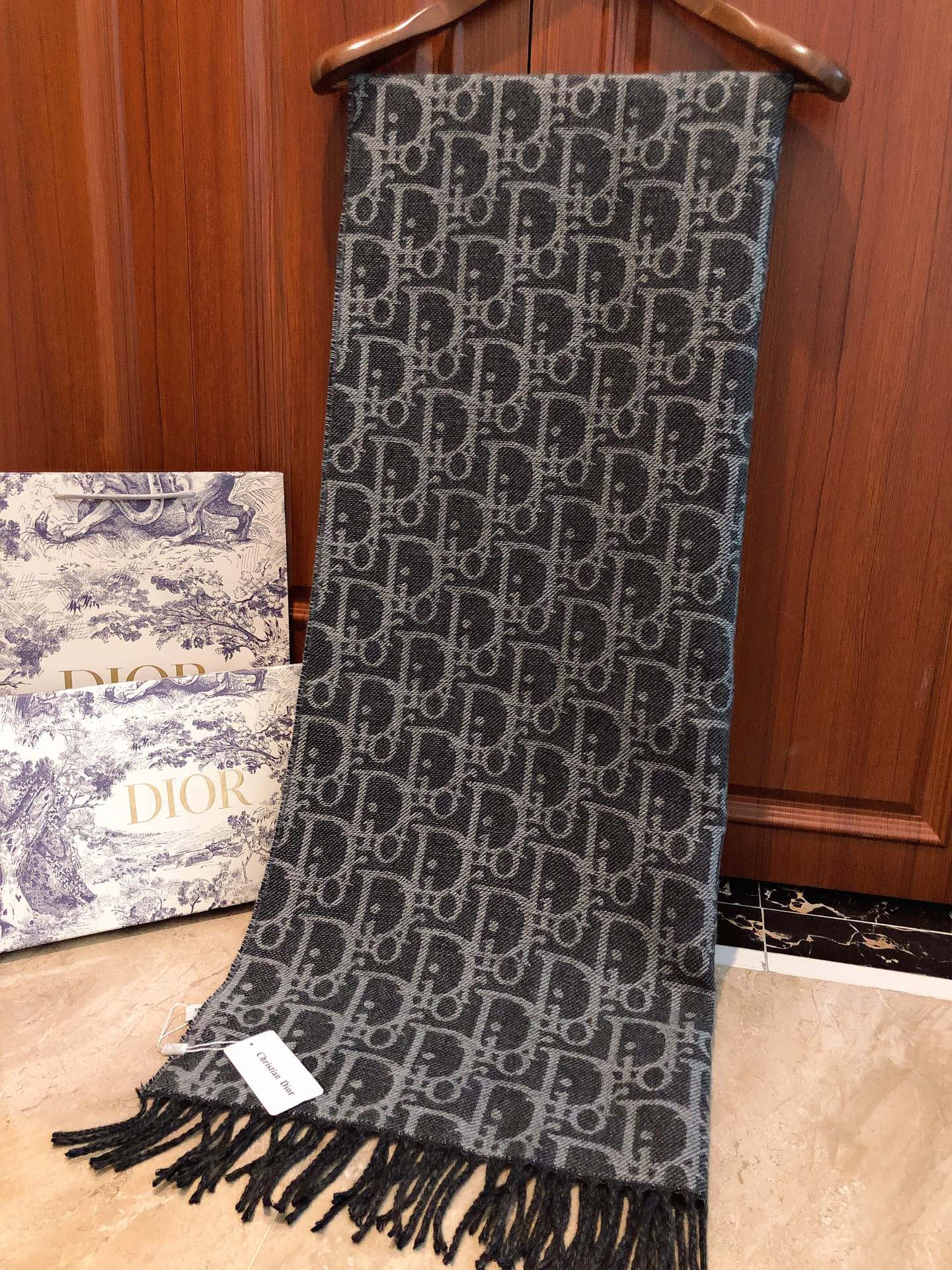 迪D家-提花雙面圍巾 38*190cm