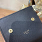 Celine STRAP 小號粒面三折短夾
