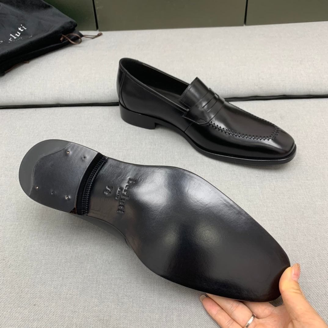 Ber-手工皮鞋 黑色