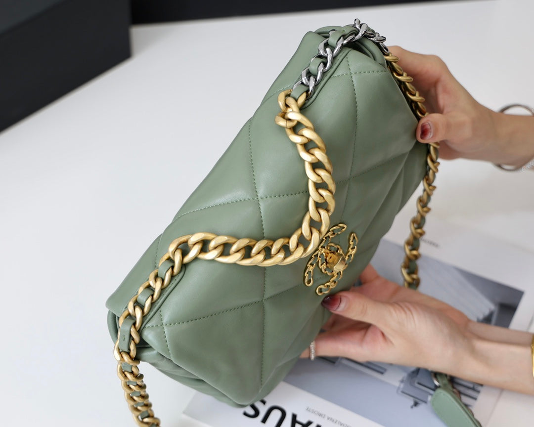 小香家-19Bag 抹茶綠色金扣 小號