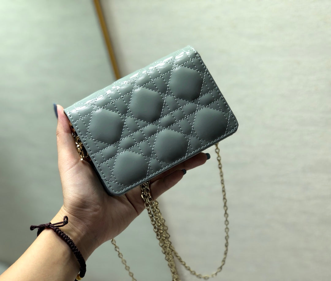 Dior Lady Dior Nano 鏈條卡包／腰包