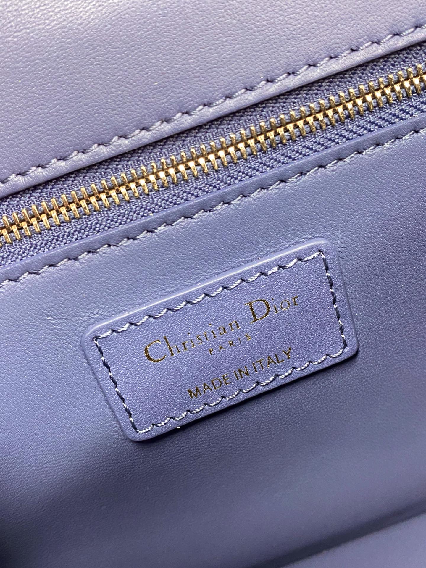 Dior 蒙田 30 Montaigne系列-24cm-牛皮平紋-海藍色
