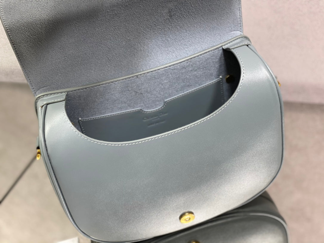 Dior Bobby-大號27cm-藍色牛皮
