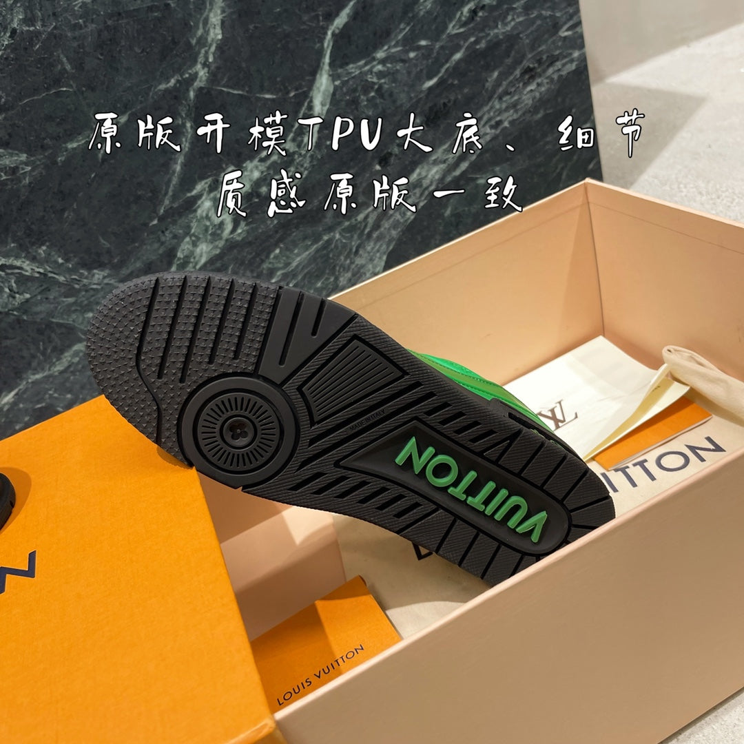 LV鞋-LV Trainer最新款 彩虹系列運動鞋