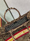 Dior Book Tote-大號41.5cm-絲絨豹紋