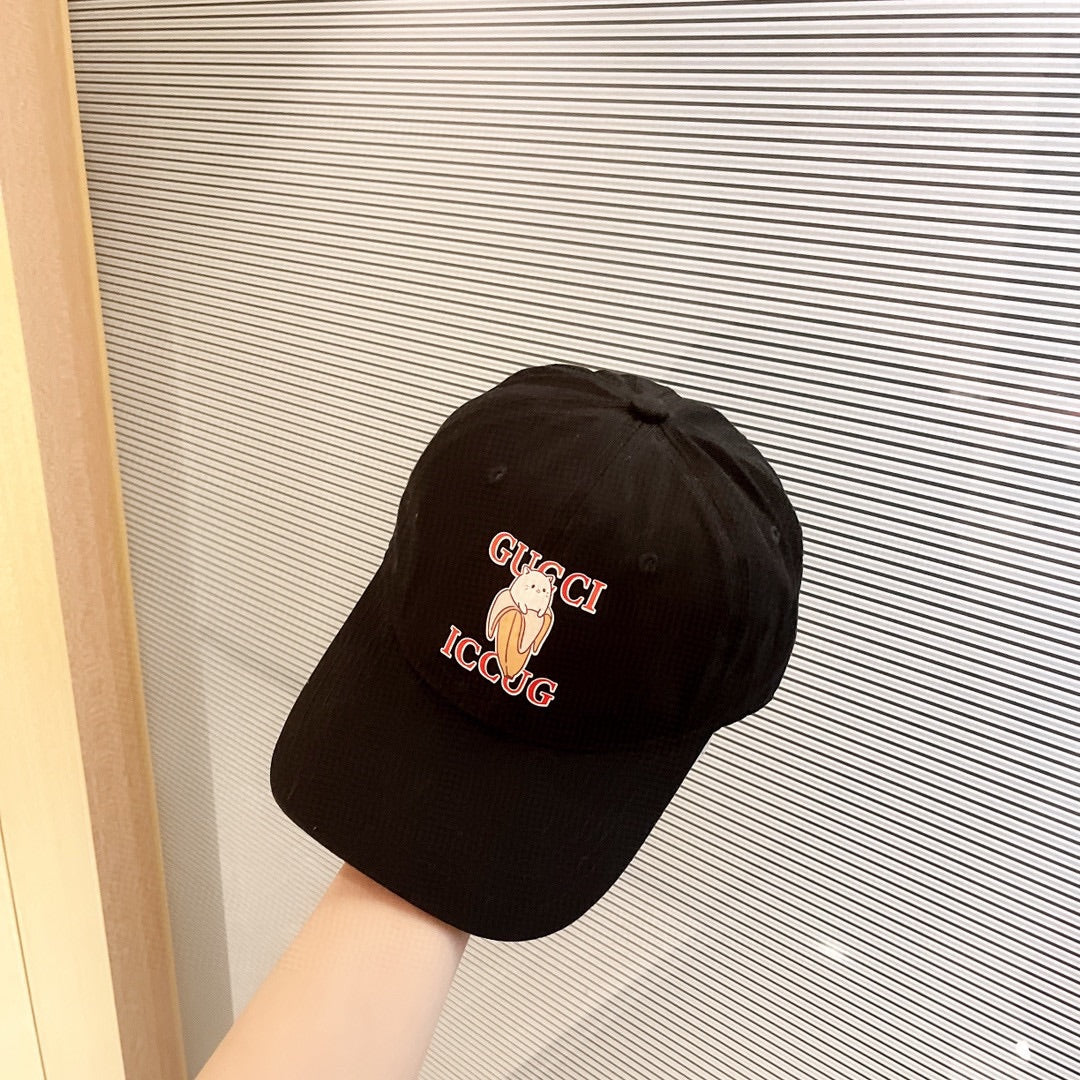 古G家-貓咪圖案棒球帽